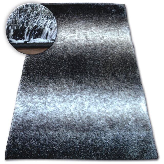 RugsX Shaggy Space Rug in Black - Size: 80 cm x 150 cm - image 1