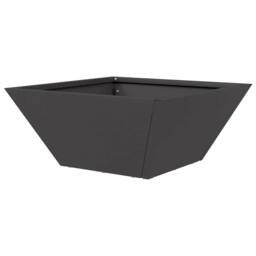 Berkfield Home Modern Garden Bowl Planter Black 35x35x15 cm Steel - Size: 35 x 35 x 15 cm - thumbnail 7