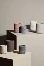 Blomus FRAGA Soft Linen Scented Candle 6.5cm - Magnet in Light Grey - thumbnail 2
