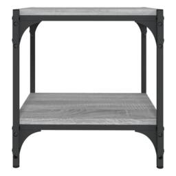 Berkfield Home TV Cabinet Grey Sonoma 40x33x41 cm Engineered Wood & Steel - Size: 40 x 33 x 41 cm - thumbnail 5