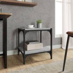 Berkfield Home TV Cabinet Grey Sonoma 40x33x41 cm Engineered Wood & Steel - Size: 40 x 33 x 41 cm