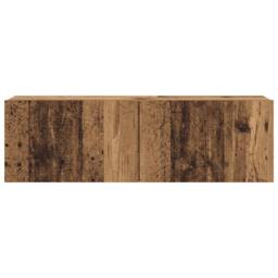 Berkfield Home Wall Mounted TV cabinets 6 pcs Old Wood Engineered Wood in Brown - thumbnail 6