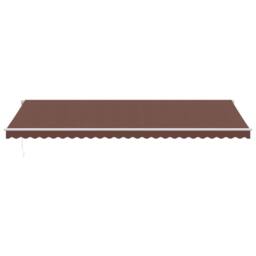 Berkfield Home Manual Retractable Awning Brown 600x300 cm - thumbnail 3