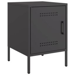 Berkfield Home Bedside Cabinets 2 pcs Black 36x39x50.5 cm Steel - thumbnail 3