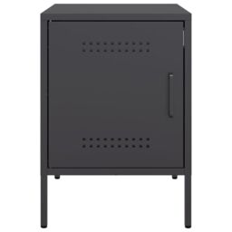 Berkfield Home Bedside Cabinets 2 pcs Black 36x39x50.5 cm Steel - thumbnail 4