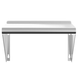 Berkfield Home Wall Shelf 50x30x31 cm Silver Stainless Steel - Size: 50 x 30 x 31 cm - thumbnail 5
