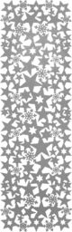 Netagon Rectangular Felt Table Runner with Openwork Star & Snowflake Design Grey - thumbnail 4