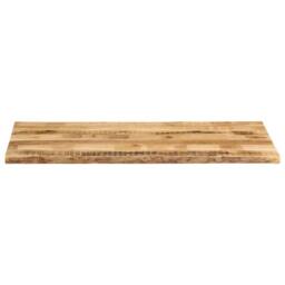 Berkfield Home Table Top Live Edge 140x60x3.8 cm Solid Wood Rough Mango in Brown - thumbnail 3