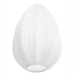 Wyld and Coco Cotton Shade Pendant Lamp White Modern Ceiling Light - thumbnail 6