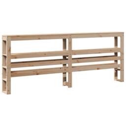 Berkfield Home Sleek Bed Frame without Mattress 180x200 cm Super King Solid Wood Pine in Natural - thumbnail 6