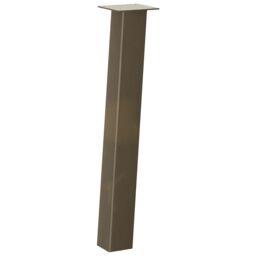Berkfield Home Coffee Table Legs 4 pcs Natural Steel 72 cm Steel in Brown - thumbnail 4