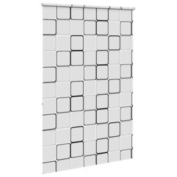 Berkfield Home Shower Roller Blind 150x240 cm Fabric Width 146 cm in Black - thumbnail 4