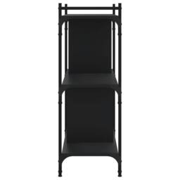 Berkfield Home Decorative Bookcase 3-Tier Black 76x32x88 cm Engineered Wood - Size: 76 x 32 x 88 cm - thumbnail 5