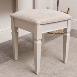 Melody Maison Taupe-Grey Cushioned Dressing Table Stool - Daventry Taupe-Grey Range in Taupe - thumbnail 6