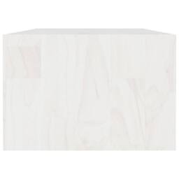 Berkfield Home Modern Coffee Table White 110x50x34 cm Solid Pinewood - Size: 110 x 50 x 34 cm - thumbnail 6