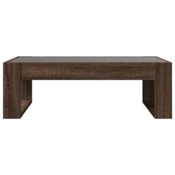 Berkfield Home Decorative Coffee Table with Infinity LED Brown Oak 90x53x30 cm - Size: 90 x 53 x 30 cm - thumbnail 6