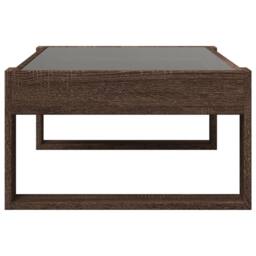 Berkfield Home Decorative Coffee Table with Infinity LED Brown Oak 90x53x30 cm - Size: 90 x 53 x 30 cm - thumbnail 7