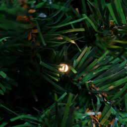 Samuel Alexander 60cm Pre Lit Plain Green Christmas Wreath with Warm White LEDs & 160 Tips - thumbnail 5