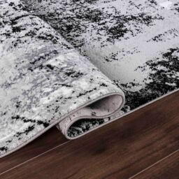 Desire Rugs Serenity Modern Abstract Acrylic Area Rug - Contemporary Style for Living Room, Bedroom or Hallway in Black - Size: 160 cm x 230 cm - thumbnail 9