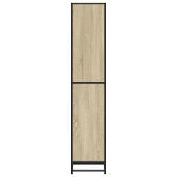 Berkfield Home Book Cabinet Sonoma Oak 40x35x170.5 cm Engineered Wood in Brown - thumbnail 5