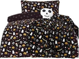 Smart Living Spooky & Magical Halloween Reversible Duvet Cover with Pillowcase in Black - Size: Single - thumbnail 4