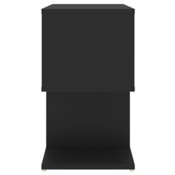 Berkfield Home Bedside Cabinet Black 50x30x51.5 cm Engineered Wood - thumbnail 6