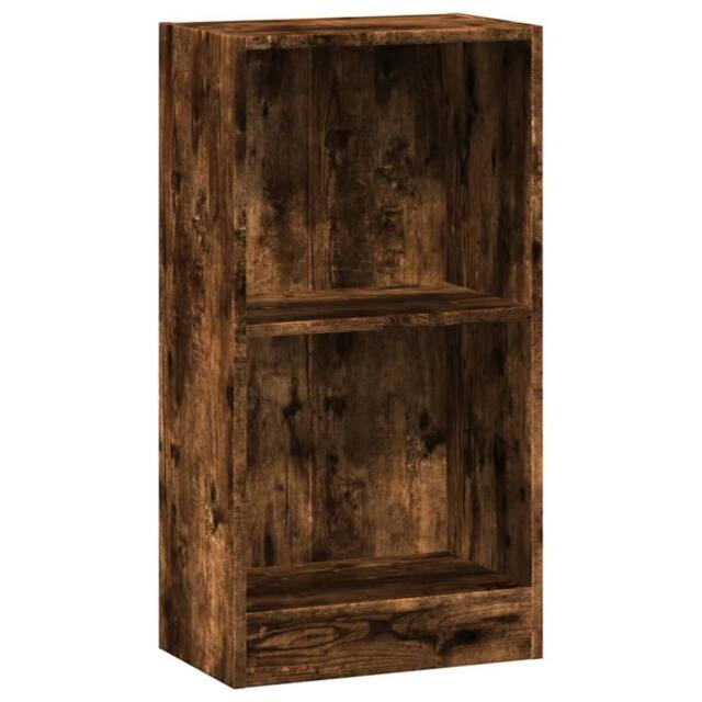 Berkfield Home Bookcase Smoked Oak 40x24x76 cm Engineered Wood in Brown - Size: 40 x 24 x 76 cm - image 1