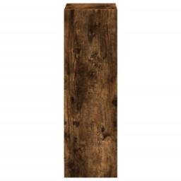 Berkfield Home Bookcase Smoked Oak 40x24x76 cm Engineered Wood in Brown - Size: 40 x 24 x 76 cm - thumbnail 5