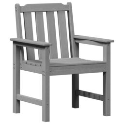Berkfield Home Garden Dining Chairs 6 pcs Light Grey 65.5x55.5x88 cm HDPE - thumbnail 4