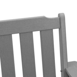 Berkfield Home Garden Dining Chairs 6 pcs Light Grey 65.5x55.5x88 cm HDPE - thumbnail 9