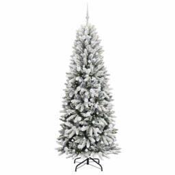 Berkfield Home Artificial Christmas Tree with 300 LEDs White 78 x 78 x 210 cm - thumbnail 3