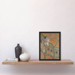 "Artery8 Acrobat Miss La La at Cirque Fernando Degas Framed Wall Art Print in Orange - Size: W12"" x H16""" - thumbnail 4