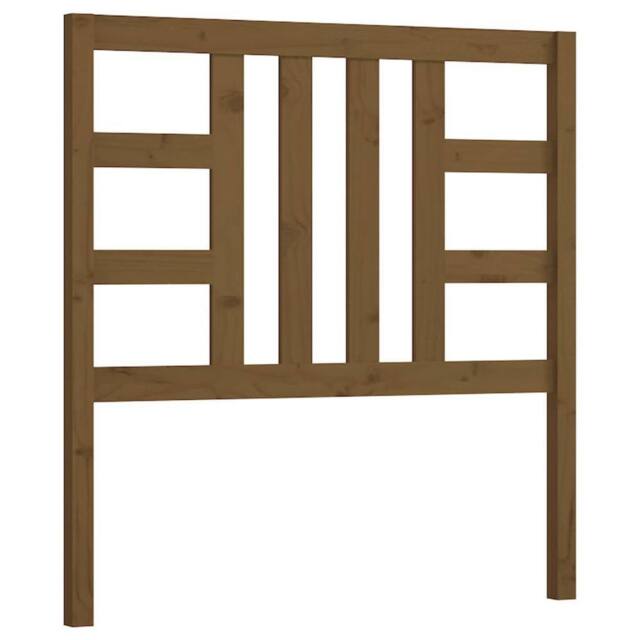 Berkfield Home Bed Headboard Honey Brown 96x4x100 cm Solid Wood Pine - Size: 96 x 4 x 100 cm - image 1