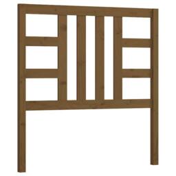 Berkfield Home Bed Headboard Honey Brown 96x4x100 cm Solid Wood Pine - Size: 96 x 4 x 100 cm - thumbnail 1