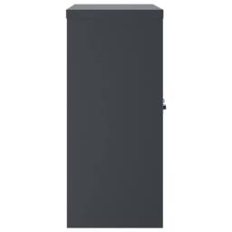 Berkfield Home File Cabinet Anthracite 90x40x90 cm Steel in Dark Grey - Size: 90 x 40 x 90 cm - thumbnail 5