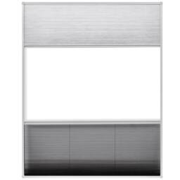 Berkfield Home Plisse Insect Screen for Windows Aluminium 80x100 cm with Shade in Black - thumbnail 5