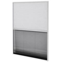 Berkfield Home Plisse Insect Screen for Windows Aluminium 80x100 cm with Shade in Black - thumbnail 2