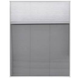Berkfield Home Plisse Insect Screen for Windows Aluminium 80x100 cm with Shade in Black - thumbnail 3