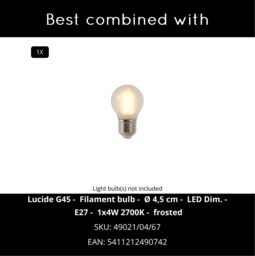 Lucide 'FRESH' Dimmable Stylish Modern Bathroom Flush Ceiling Light 1xE27 in Grey - thumbnail 5