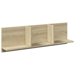 Berkfield Home Wall Cabinet 100x16.5x30 cm Sonoma Oak Engineered Wood in Brown - thumbnail 2