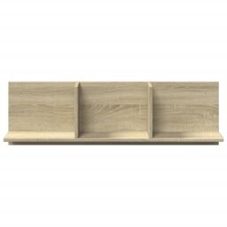 Berkfield Home Wall Cabinet 100x16.5x30 cm Sonoma Oak Engineered Wood in Brown - thumbnail 4