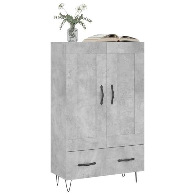 Berkfield Home Highboard Concrete Grey 69.5x31x115 cm Engineered Wood - image 1