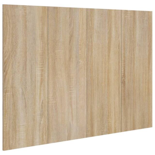 Berkfield Home Bed Headboard Sonoma Oak 120x1.5x80 cm Engineered Wood in Light Brown - image 1