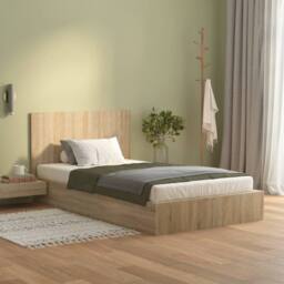 Berkfield Home Bed Headboard Sonoma Oak 120x1.5x80 cm Engineered Wood in Light Brown - thumbnail 3