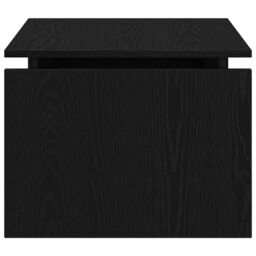 Berkfield Home Black Oak Coffee Table 68x38x50 cm Made from Engineered Wood - Size: 68 x 38 x 50 cm - thumbnail 7