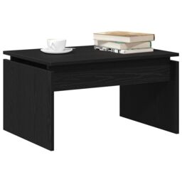 Berkfield Home Black Oak Coffee Table 68x38x50 cm Made from Engineered Wood - Size: 68 x 38 x 50 cm - thumbnail 3