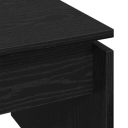 Berkfield Home Black Oak Coffee Table 68x38x50 cm Made from Engineered Wood - Size: 68 x 38 x 50 cm - thumbnail 8