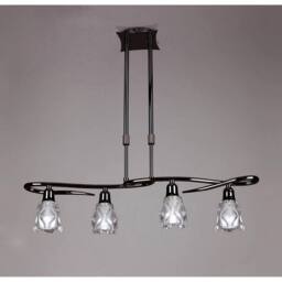 Netlighting Amel Telescopic 4 Light L1 SGU10 Bar Black Chrome - thumbnail 2