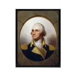 "Artery8 Rembrandt Peale George Washington Framed Canvas Wall Art Print - Size: W12"" x H16""" - thumbnail 1