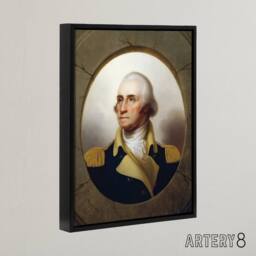 "Artery8 Rembrandt Peale George Washington Framed Canvas Wall Art Print - Size: W12"" x H16""" - thumbnail 2